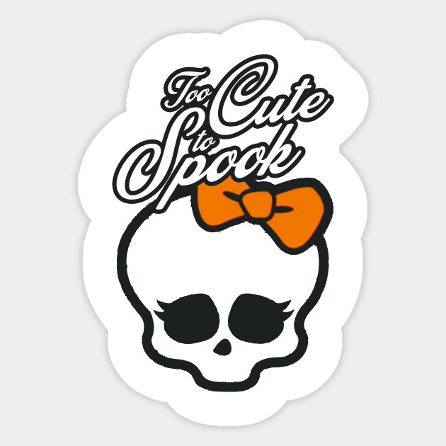 Too Cute to Spook | Monster Face Costume Halloween| Trick or treat | Halloween gift | Spooky season gifts | Halloween Decor gifts | Funny Halloween Trick or treat | Alien Lovers Halloween | Halloween monsters | Spooky season Sticker by johnii1422